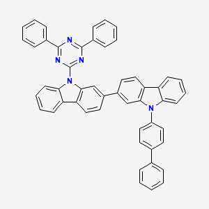 9-[1,1-Biphenyl]-4-yl-9-(4,6-diphenyl-1,3,5-triazin-2-yl)-2,2-bi-9H-carbazole