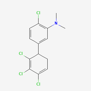 [2-Chloro-5-(2,3,4-trichlorocyclohexa-2,4-dienyl)-phenyl]-dimethyl-amine