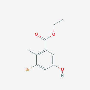 Ethyl 3-bromo-5-hydroxy-2-methylbenzoate