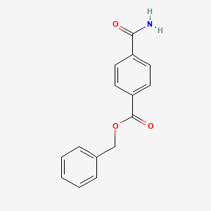 Benzoic acid, 4-(aminocarbonyl)-, phenylmethyl ester