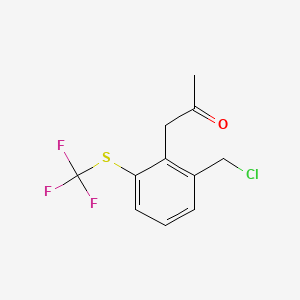 1-(2-(Chloromethyl)-6-(trifluoromethylthio)phenyl)propan-2-one