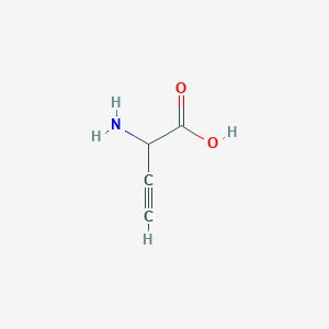 molecular formula C4H5NO2 B14073701 2-Amino-3-butynoic acid 