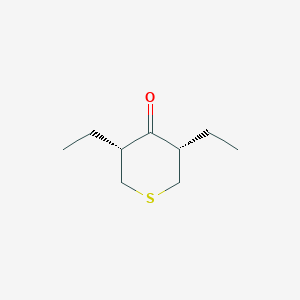 (3R,5S)-3,5-diethylthian-4-one