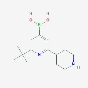 (2-(tert-Butyl)-6-(piperidin-4-yl)pyridin-4-yl)boronic acid