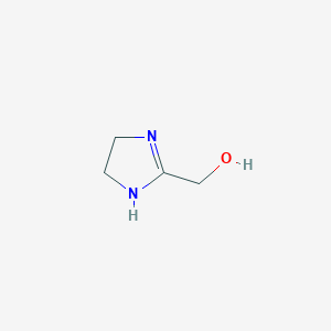 molecular formula C4H8N2O B14073828 1H-Imidazole-2-methanol, 4,5-dihydro- CAS No. 61764-85-0