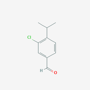 molecular formula C10H11ClO B14073900 3-Chloro-4-isopropylbenzaldehyde CAS No. 40891-34-7