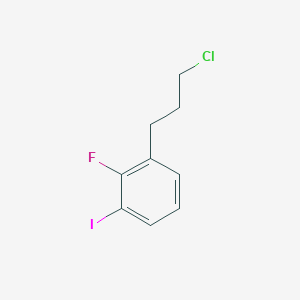 molecular formula C9H9ClFI B14073901 1-(3-Chloropropyl)-2-fluoro-3-iodobenzene 