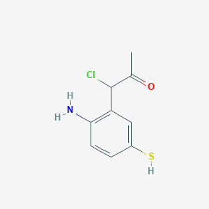 1-(2-Amino-5-mercaptophenyl)-1-chloropropan-2-one