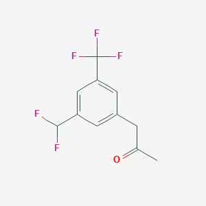 1-(3-(Difluoromethyl)-5-(trifluoromethyl)phenyl)propan-2-one