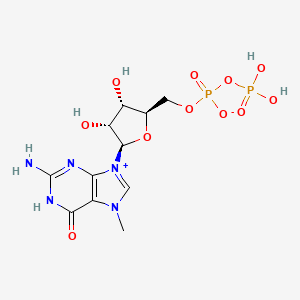 Guanosine 5'-(trihydrogen diphosphate), 7-methyl-, inner salt