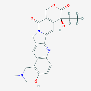 molecular formula C23H23N3O5 B140740 拓扑替康-d5 CAS No. 1133355-98-2