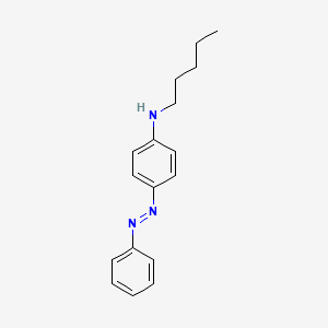 molecular formula C17H21N3 B14074010 N-Pentyl-4-[(E)-phenyldiazenyl]aniline CAS No. 101577-94-0