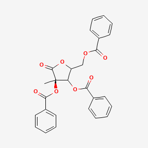 (3R,4R,5R)-5-(benzoyloxymethyl)-3-methyl-2-oxotetrahydrofuran-3,4-diyl dibenzoate