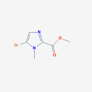 molecular formula C6H7BrN2O2 B1407404 Methyl 5-bromo-1-methyl-1H-imidazole-2-carboxylate CAS No. 1542158-68-8