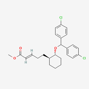 2-Pentenoic acid, 5-(2-(bis(4-chlorophenyl)methoxy)cyclohexyl)-, methyl ester, (1alpha(E),2beta)-