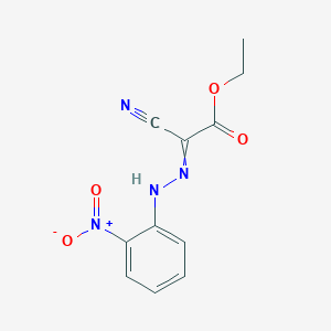 Acetic acid, cyano[(2-nitrophenyl)hydrazono]-, ethyl ester