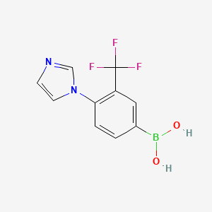 (4-(1H-Imidazol-1-yl)-3-(trifluoromethyl)phenyl)boronic acid