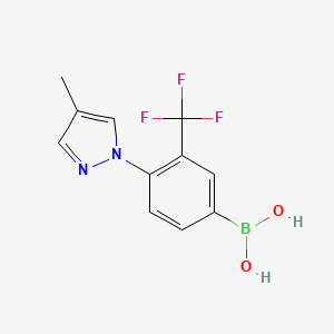 (4-(4-Methyl-1H-pyrazol-1-yl)-3-(trifluoromethyl)phenyl)boronic acid