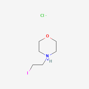 4-(2-Iodoethyl)morpholin-4-ium;chloride