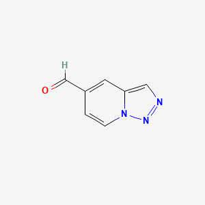 molecular formula C7H5N3O B1407433 [1,2,3]Triazolo[1,5-a]pyridine-5-carbaldehyde CAS No. 1547113-25-6