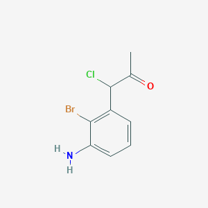 1-(3-Amino-2-bromophenyl)-1-chloropropan-2-one