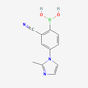 (2-Cyano-4-(2-methyl-1H-imidazol-1-yl)phenyl)boronic acid