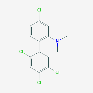 [5-Chloro-2-(2,4,5-trichloro-cyclohexa-2,4-dienyl)phenyl]-dimethylamine