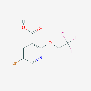 5-Bromo-2-(2,2,2-trifluoroethoxy)pyridine-3-carboxylic acid