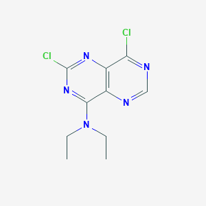 molecular formula C10H11Cl2N5 B14074392 2,8-Dichloro-N,N-diethylpyrimido[5,4-d]pyrimidin-4-amine CAS No. 101850-43-5