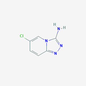 molecular formula C6H5ClN4 B1407441 6-Chloro-[1,2,4]triazolo[4,3-a]pyridin-3-amine CAS No. 1378482-27-9