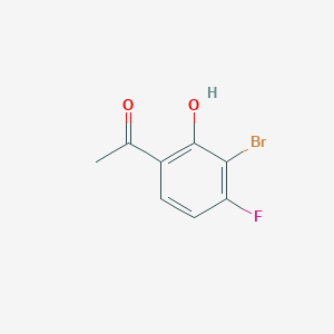 molecular formula C8H6BrFO2 B1407445 3'-Bromo-4'-fluoro-2'-hydroxyacetophenone CAS No. 1784176-42-6