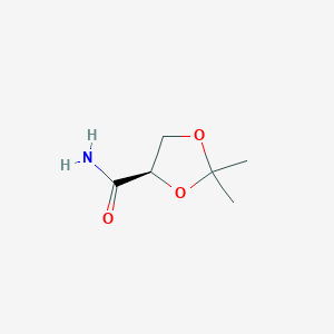 B140745 (4R)-2,2-dimethyl-1,3-dioxolane-4-carboxamide CAS No. 148065-34-3