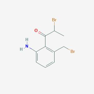 1-(2-Amino-6-(bromomethyl)phenyl)-2-bromopropan-1-one