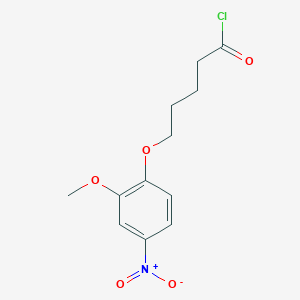 5-(2-Methoxy-4-nitrophenoxy)pentanoyl chloride