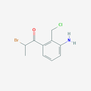 1-(3-Amino-2-(chloromethyl)phenyl)-2-bromopropan-1-one