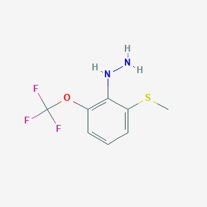 1-(2-(Methylthio)-6-(trifluoromethoxy)phenyl)hydrazine