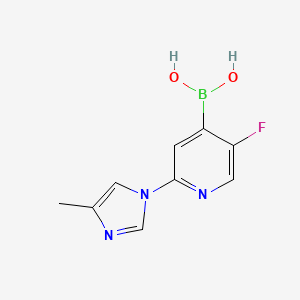 (5-Fluoro-2-(4-methyl-1H-imidazol-1-yl)pyridin-4-yl)boronic acid