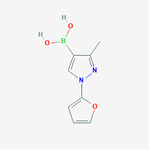 (1-(Furan-2-yl)-3-methyl-1H-pyrazol-4-yl)boronic acid