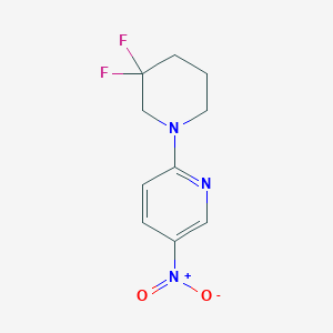 B1407460 2-(3,3-Difluoropiperidin-1-yl)-5-nitropyridine CAS No. 1707605-19-3