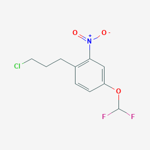 1-(3-Chloropropyl)-4-(difluoromethoxy)-2-nitrobenzene