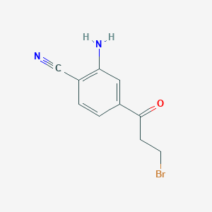 1-(3-Amino-4-cyanophenyl)-3-bromopropan-1-one