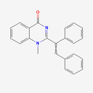 2-[(1E)-1,2-diphenylethenyl]-1-methyl-1,4-dihydroquinazolin-4-one