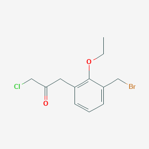 1-(3-(Bromomethyl)-2-ethoxyphenyl)-3-chloropropan-2-one