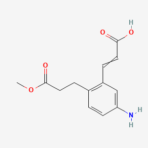 (E)-3-(5-Amino-2-(3-methoxy-3-oxopropyl)phenyl)acrylic acid