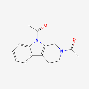 1,1'-(3,4-Dihydro-1H-beta-carboline-2,9-diyl)di(ethan-1-one)