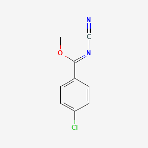 Methyl 4-chloro-N-cyanobenzene-1-carboximidate