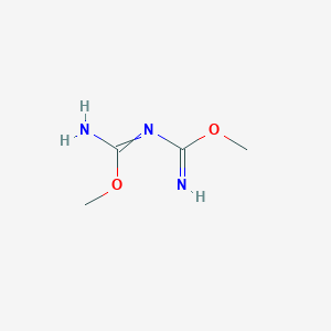 molecular formula C4H9N3O2 B14074726 Imidodicarbonimidic acid, dimethyl ester CAS No. 25649-35-8