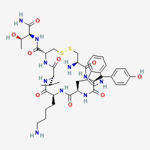 molecular formula C41H58N10O9S2 B14074745 H-Cys(1)-Tyr-D-Trp-Lys-Val-Cys(1)-Thr-NH2 