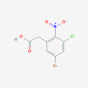 5-Bromo-3-chloro-2-nitrophenylacetic acid