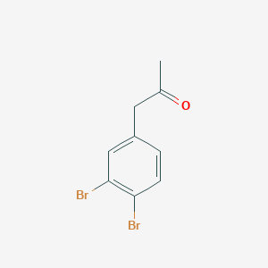 molecular formula C9H8Br2O B14074761 1-(3,4-Dibromophenyl)propan-2-one 